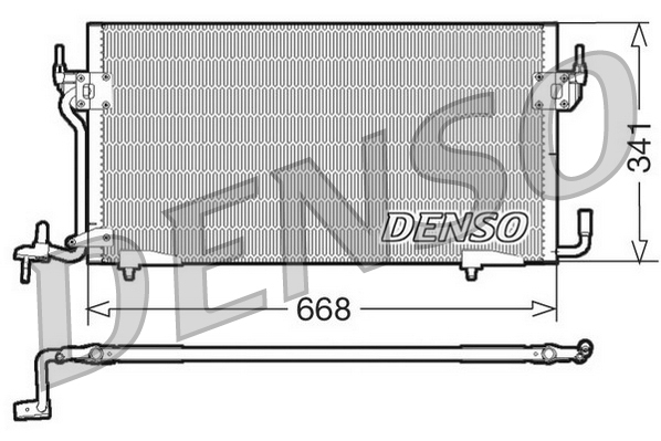 Airco condensor Denso DCN07060