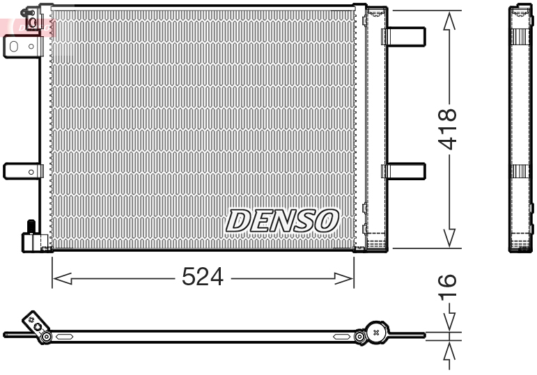 Airco condensor Denso DCN07062