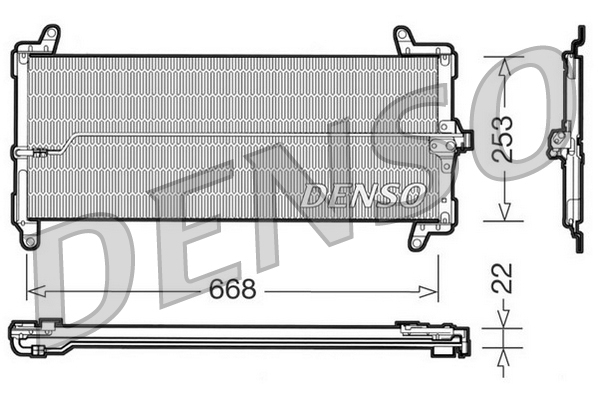 Airco condensor Denso DCN09001