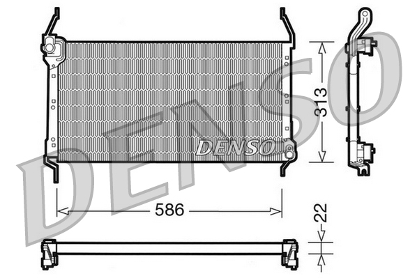 Airco condensor Denso DCN09013