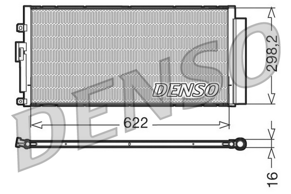 Airco condensor Denso DCN09046