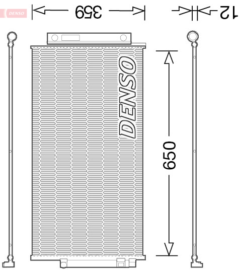 Airco condensor Denso DCN09047