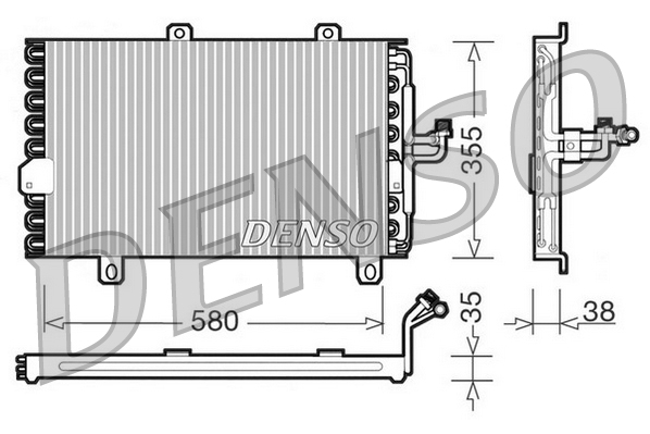 Airco condensor Denso DCN09142