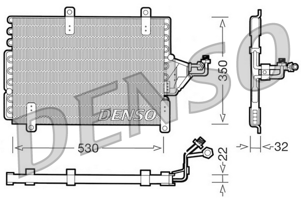 Airco condensor Denso DCN09143