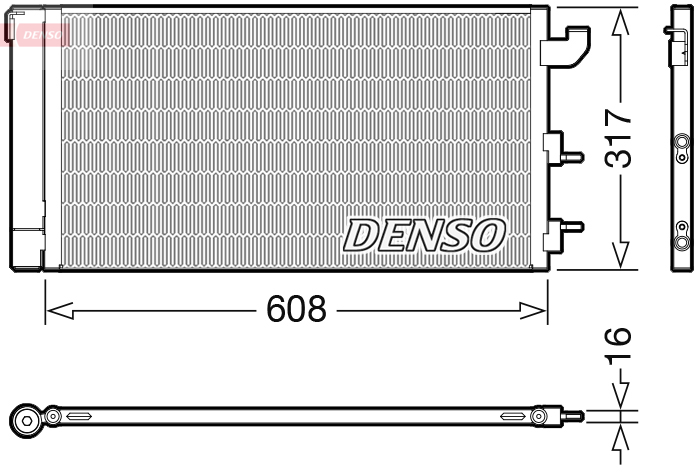 Airco condensor Denso DCN09144