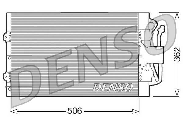 Airco condensor Denso DCN10004