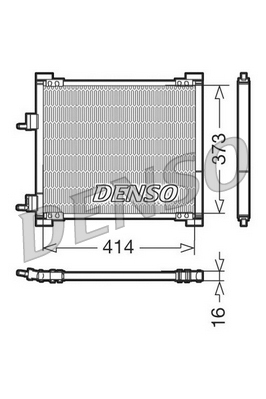 Airco condensor Denso DCN10015