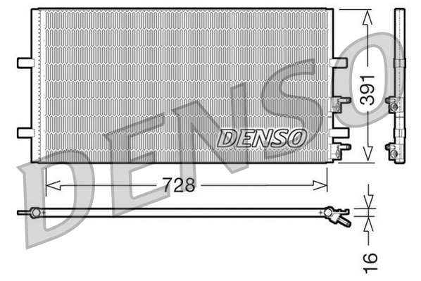 Airco condensor Denso DCN10017