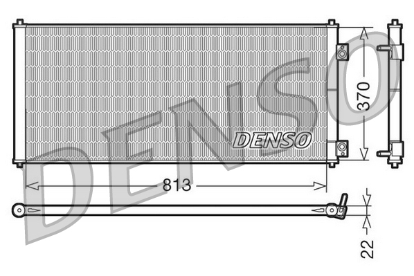 Airco condensor Denso DCN10018