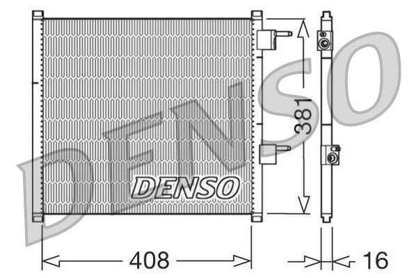 Airco condensor Denso DCN10019