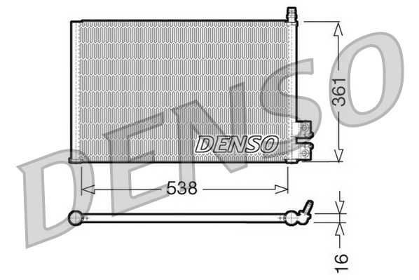 Airco condensor Denso DCN10021