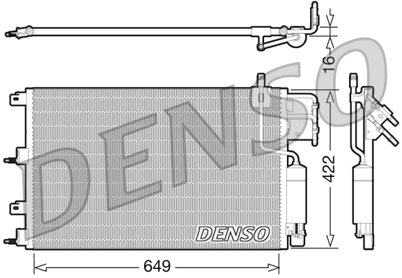 Airco condensor Denso DCN10023