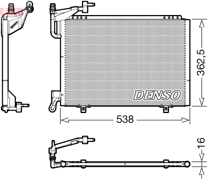 Airco condensor Denso DCN10042