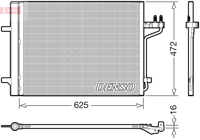 Airco condensor Denso DCN10047