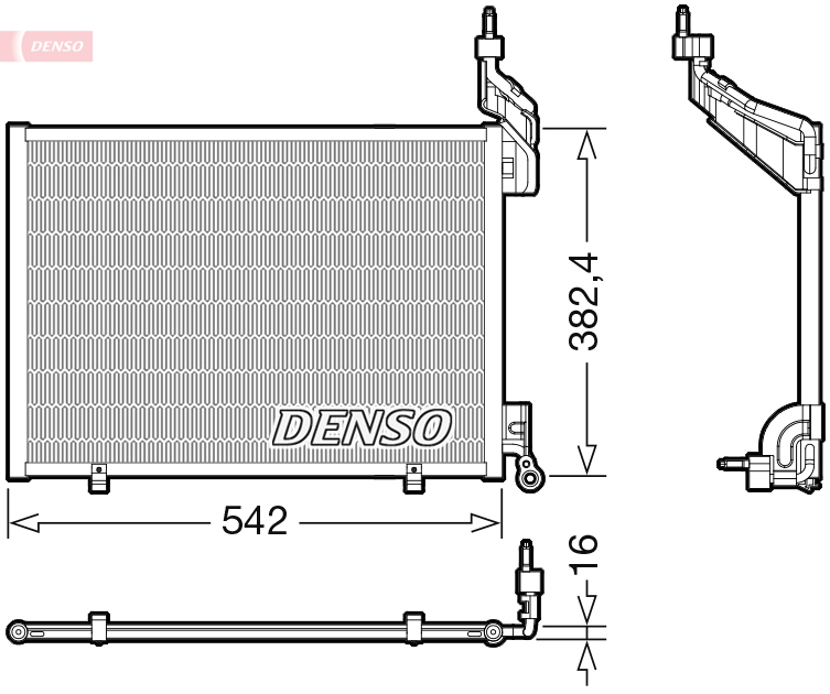 Airco condensor Denso DCN10048