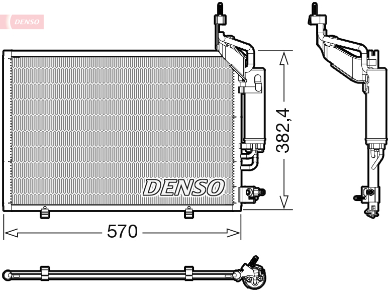 Airco condensor Denso DCN10050