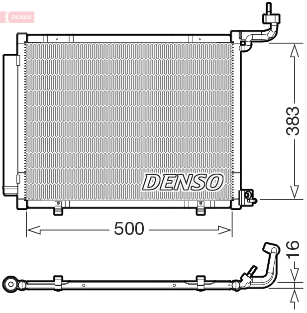 Airco condensor Denso DCN10058