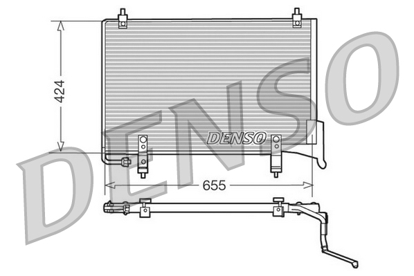 Airco condensor Denso DCN11004