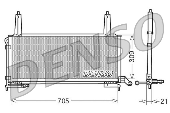 Airco condensor Denso DCN11006