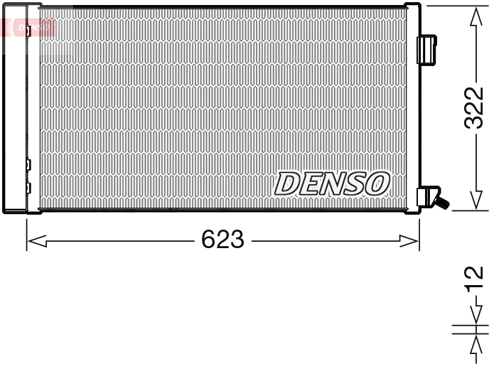 Airco condensor Denso DCN11010