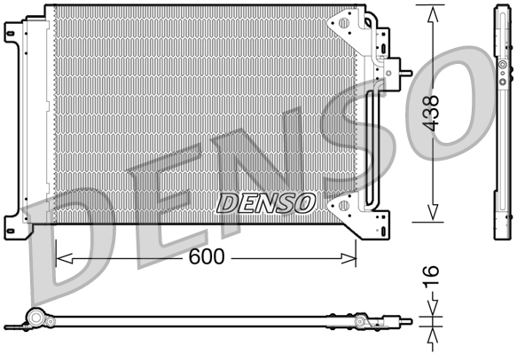 Airco condensor Denso DCN12004