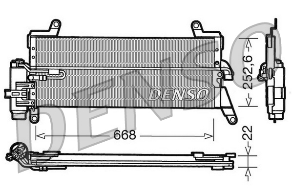 Airco condensor Denso DCN13010