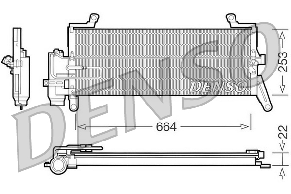 Airco condensor Denso DCN13011