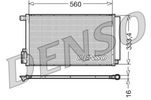 Airco condensor Denso DCN13109