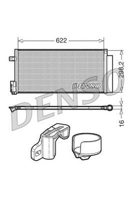 Airco condensor Denso DCN13110