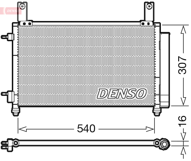 Airco condensor Denso DCN15004