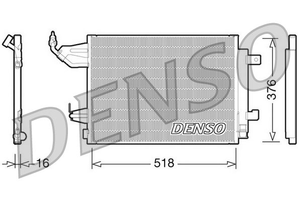 Airco condensor Denso DCN16001