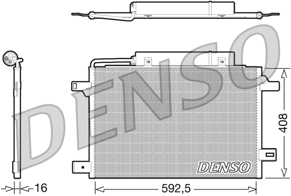 Airco condensor Denso DCN17003