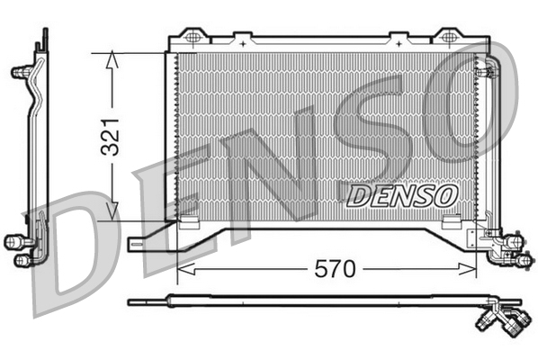 Airco condensor Denso DCN17019