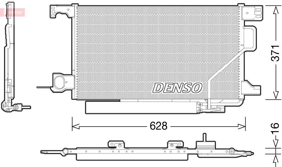 Airco condensor Denso DCN17026