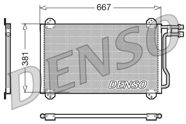 Airco condensor Denso DCN17055