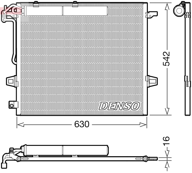 Airco condensor Denso DCN17057