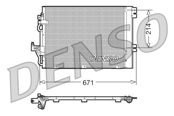 Airco condensor Denso DCN20009