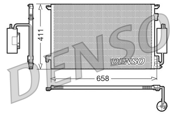 Airco condensor Denso DCN20034