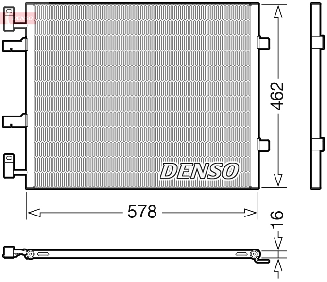 Airco condensor Denso DCN20041