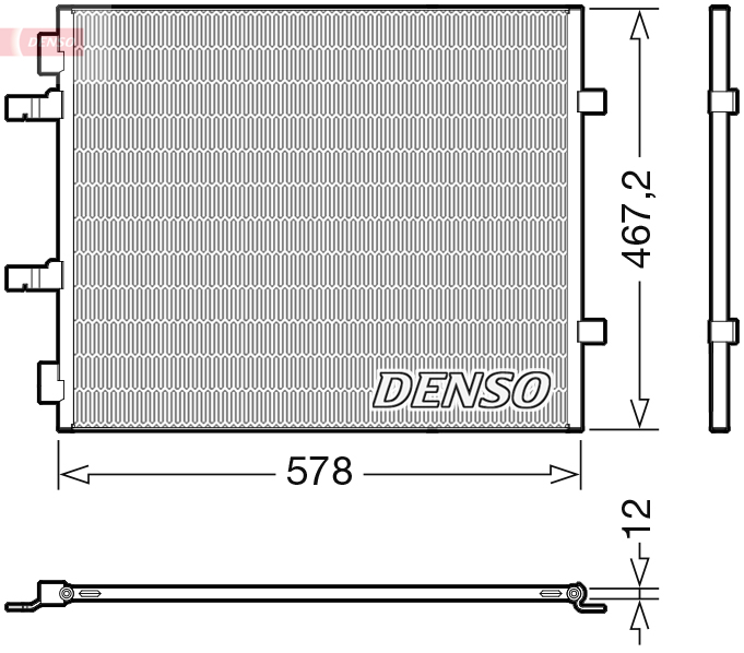 Airco condensor Denso DCN20042