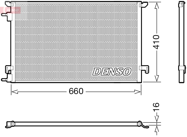 Denso Airco condensor DCN20045