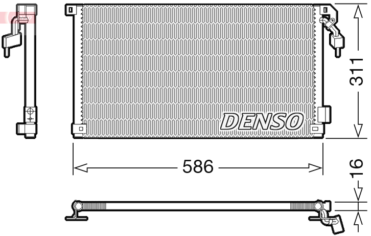 Airco condensor Denso DCN21012