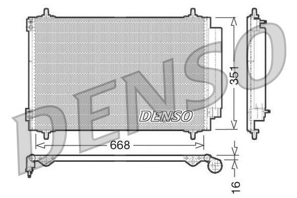 Airco condensor Denso DCN21017