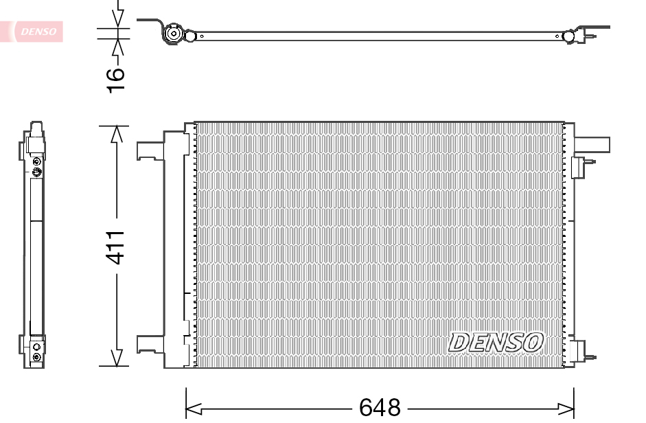 Airco condensor Denso DCN21021