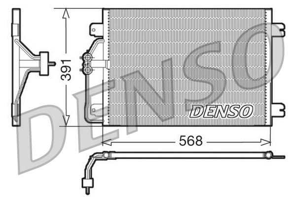 Airco condensor Denso DCN23010
