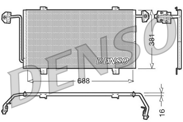 Airco condensor Denso DCN23023