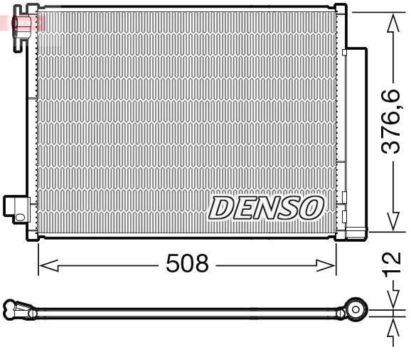 Airco condensor Denso DCN23052