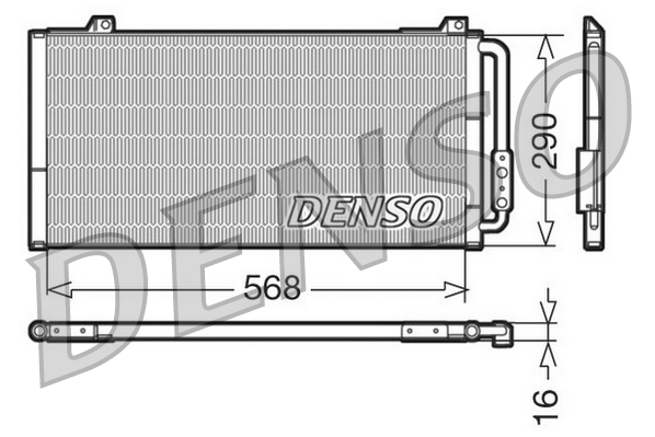 Airco condensor Denso DCN24001