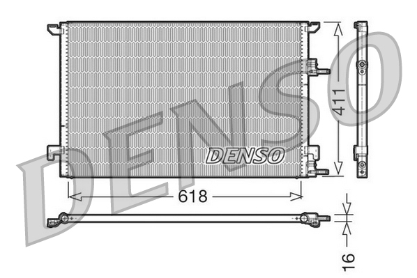 Airco condensor Denso DCN25001