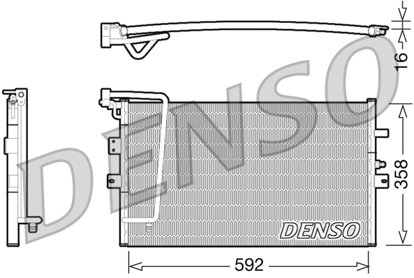 Airco condensor Denso DCN25002